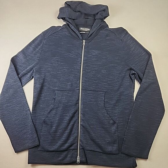 Marc O'Polo Organic Cotton Full Zip Hooded Sweater Large Activewear - Picture 1 of 8